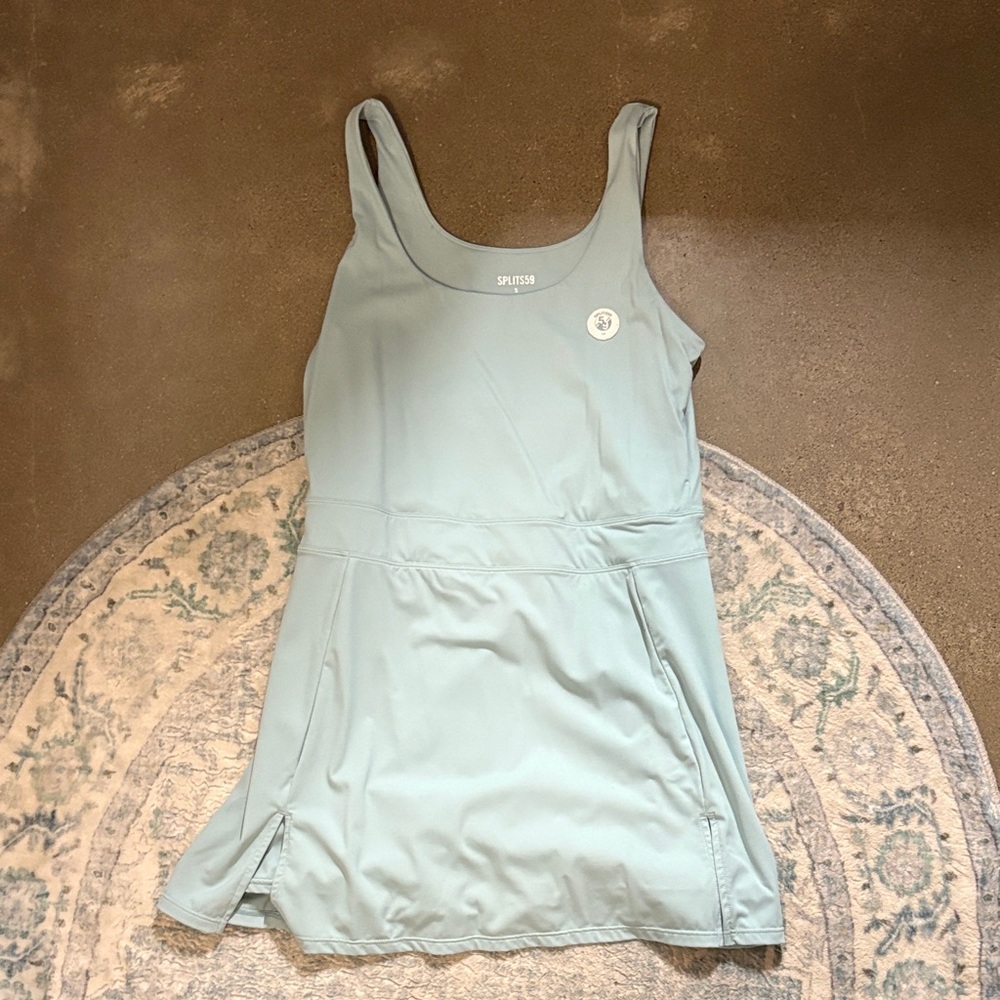 Splits59 Sky Blue Sleeveless Dress